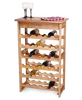 Catskill Craftsmen Wine Rack with 36 Bottle Storage