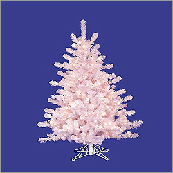 Vickerman - 7.5′ Prelit Crystal Artificial Christmas Tree with Multicolored Lights