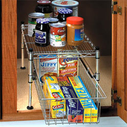 Chrome Shelf & Basket Set