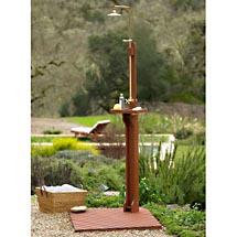 Delahey Wooden Outdoor Shower