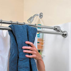 Duo Shower-Curtain/Towel Rod