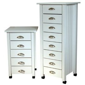 Durable Furniture Pieces 5-Drawer Mobile Cart black 4047