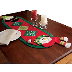 Felt Snowman Table Runner