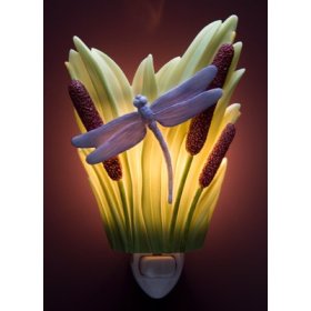 Flowers of Light Night Lights Dragonfly & Cattails Ibis & Orchid