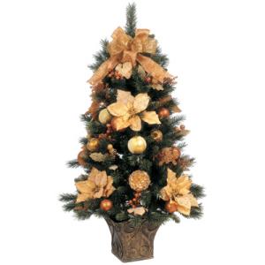 GE 42 In. Prelit Poinsettia Tree
