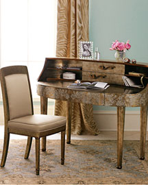 Handpainted Writing Desk & Chair