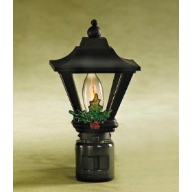 5″ Holly Berry Lantern Flickering Christmas Night Light