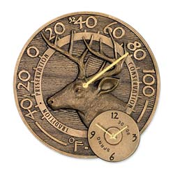 Hunting Clock Thermometer