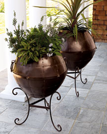 Iron Basin Planters