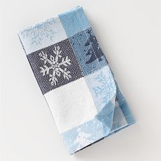 Snowman & Snowflake Woven Jacquard Napkin