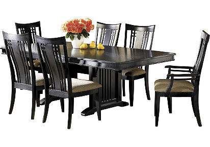Lantana Black Pedestal Table