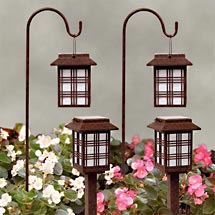 Brinkmann 4-Piece Patterned Lens Solar Light
