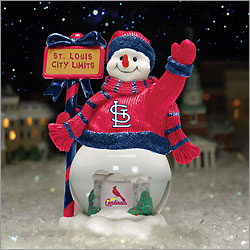 The Memory Company - MLB Baseball City Limits Snowman With Ornament