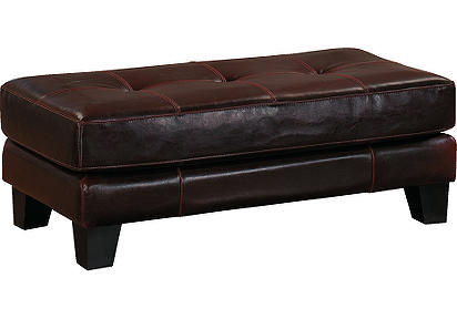 Molina Leather Cocktail Ottoman
