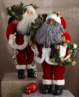 Holiday Lane Holly Santa, 24″