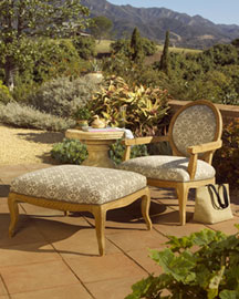 Outdoor Lounge Chair & Ottoman