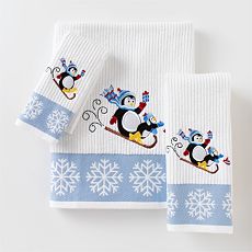Playful Penguins Bath Towels