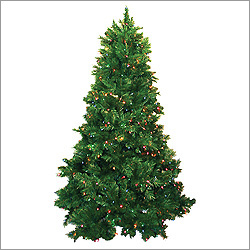 Good Tidings - 6.5′ Prelit Eddington Spruce Artificial Christmas Tree with Clear Lights