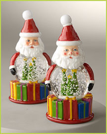 Santa Snow Globe Salt & Pepper Shakers