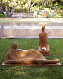 Reclining Woman & Meditation Garden Sculpture