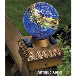 Solar Globe Post Cap
