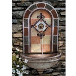 Tile-Look Wall Fountain