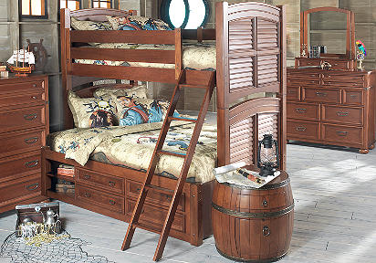 Disney Pirates 3 Pc Twin Full Bunk Bedroom