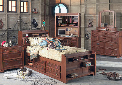 Disney Pirates 4 Pc Full Captains Bedroom
