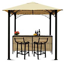8′X8′ Barzebo Pavilion w/ 2 Barstools