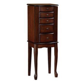 Abigail Jewelry Armoire - Warm Oak