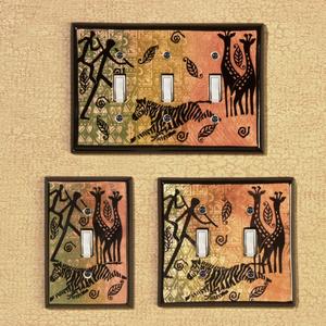 African Nights Tribal Hunt Switchplates