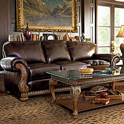 Bellagio Leather Sofa Group