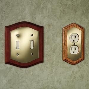 Brass & Wood Switchplates
