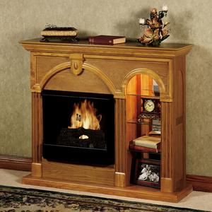 Cambridge Ventless Fireplace with Curio Shelves
