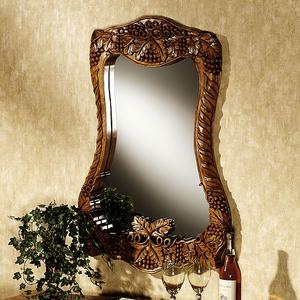 Carved Vineyard Wall Mirror