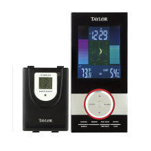 Taylor Wireless Weather Station with Clock (1506)