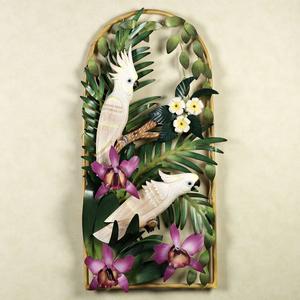 Cockatoos Metal Wall Sculpture