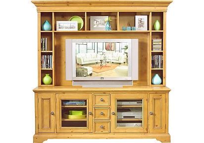 Corbin Pecan 2 Pc Wall Unit
