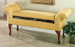 Delmar 59″W Rolled-Arm Storage Bench
