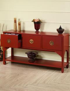 Wuchow Three-Drawer File Console