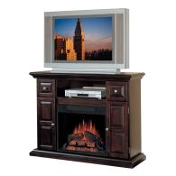 Style Selections 23″ Espresso Electric Vent Free Fireplace - TV Unit