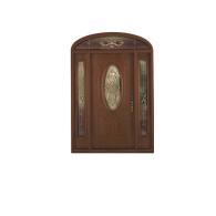 Benchmark by Therma-Tru 36″ WillowBrook Right-Hand 3-Panel Pre-finished Fiberglass Entry Door Unit