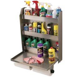 Folding On-Wall Storage Workstation