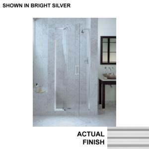 KOHLER Purist(R) Frameless Pivot Shower Door, Bright Silver