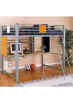Full Loft Study and Bunk Beds
