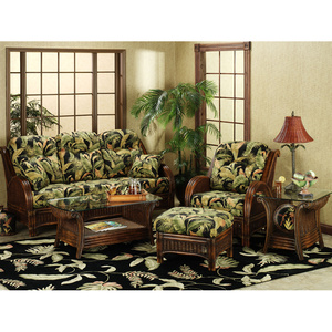 Galleon Sofa, Chair, & Ottoman Rattan Furniture