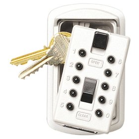 GE AccessPoint Slimline KeySafe 2-Key Case, White #001413