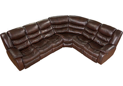 Gleason Leather 4 Pc Sectional