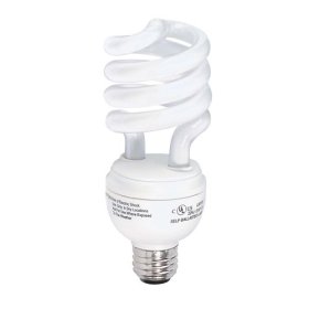 Globe 23-Watt Mini Compact Fluorescent Spiral Bulb (100-Watt Incandescent Equivalent), Soft White, 4-Pack #48526