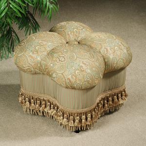 Golden Peacock Ottoman